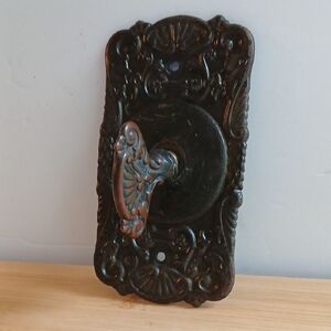 Vintage Doorbell Plate with Turnkey